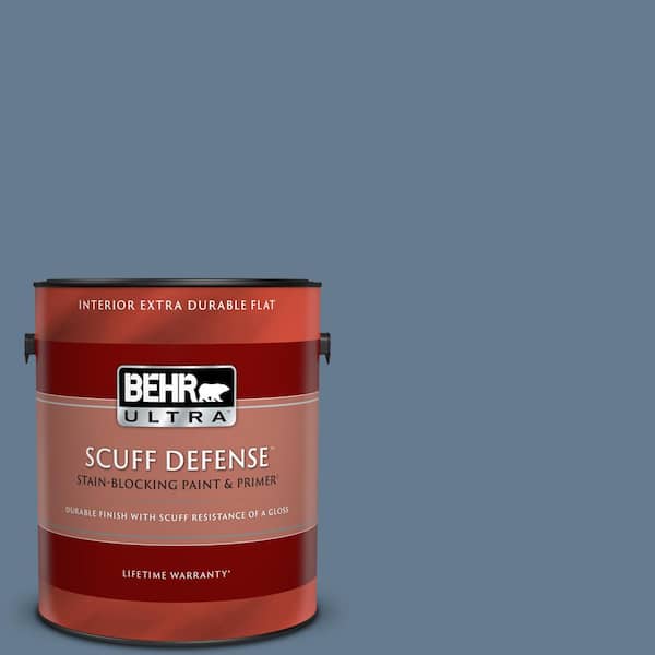 BEHR ULTRA 1 gal. #S510-5 Skinny Jeans Extra Durable Flat Interior Paint & Primer