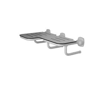 Left L-Shape Folding Shower Seat with Antimicrobial Frame