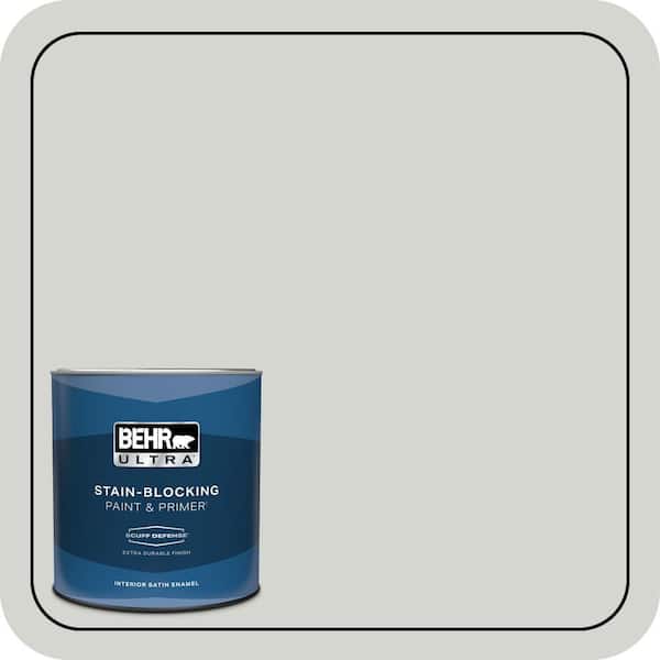 BEHR ULTRA 1 qt. #T17-01 Close Knit Extra Durable Satin Enamel Interior Paint & Primer