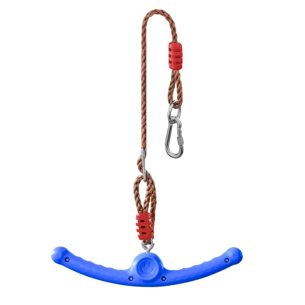 Blue Ninja-Twister Swing with 360° Spin Handle for Kids - Outdoor