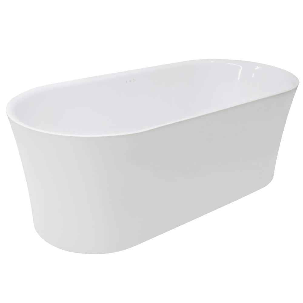 ANZZI Jericho Series 67 in. x 32 in. Flat Bottom Acrylic