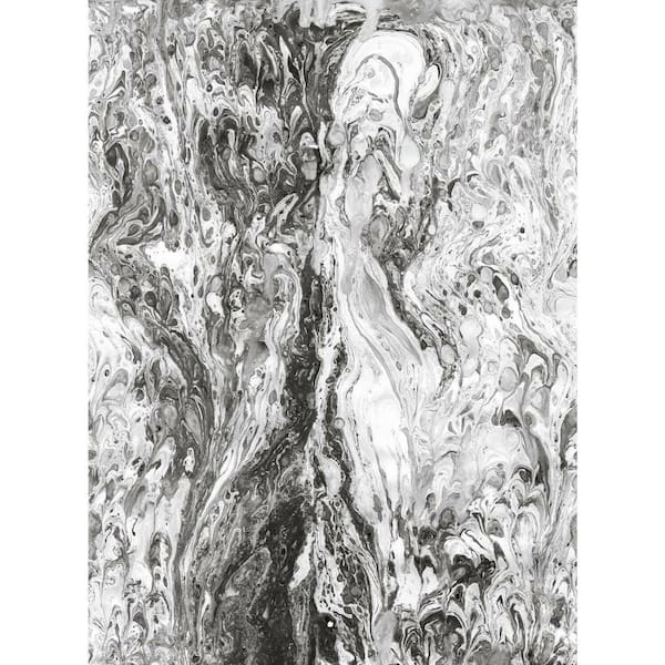 York Wallcoverings Black Watermark Mural