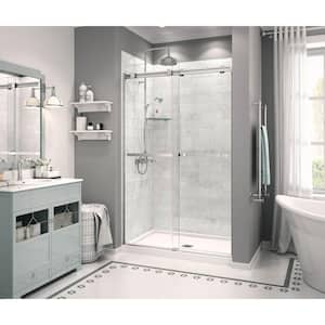 Zone Square 32 in. x 48 in. Low Threshold Shower Base in White