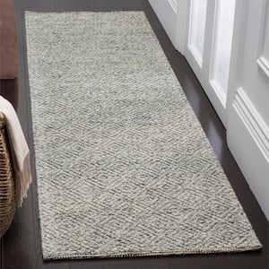 Natura Camel/Gray 2 ft. x 12 ft. Geometric Runner Rug