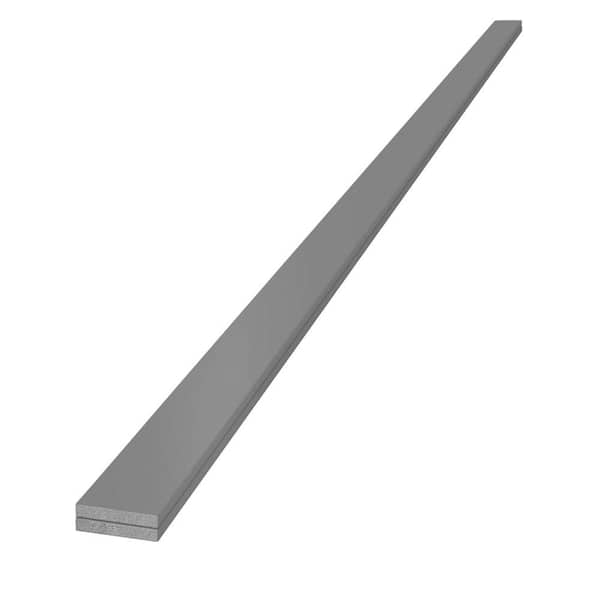 Edge 1 in. x 4 in. x 12 ft. Timeless Granite Gray Smooth Pine Trim (2-Pack)