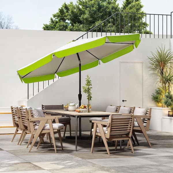 commercial heavy duty patio umbrellas 7.5 ft Heavy Duty High Wind Patio Umbrella: Commercial Grade, Ash Wood  Pole, Air Vent, UPF 50+ Windproof Red Market HAHD2832
