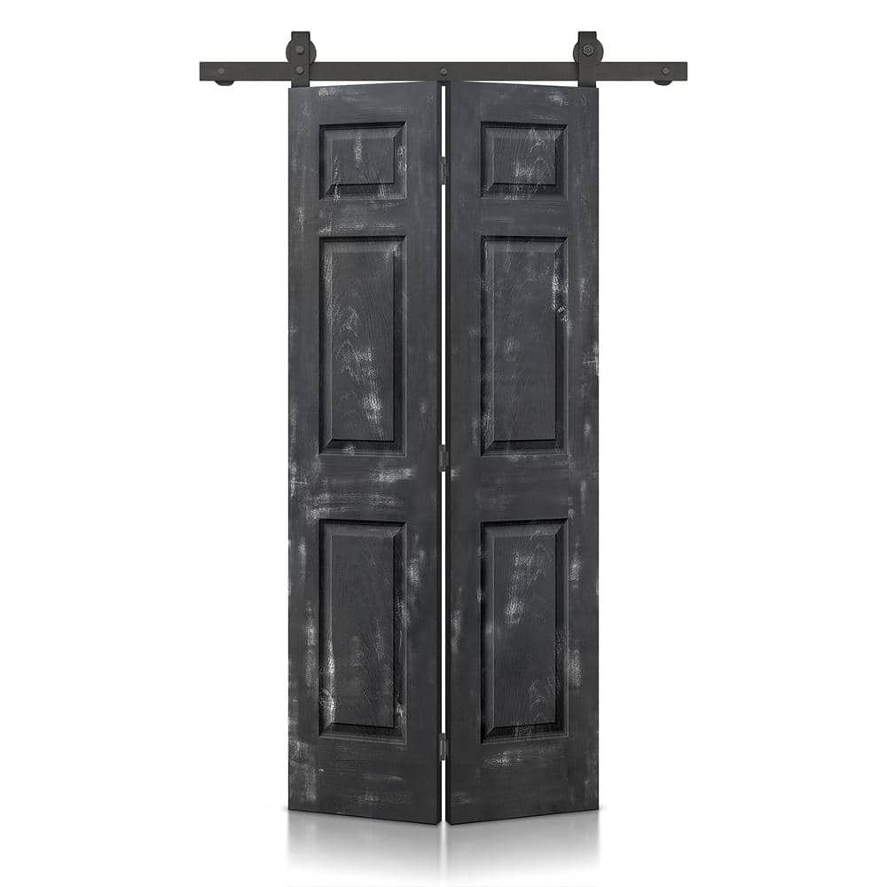 Reviews For Calhome 30 In. X 84 In. Hollow Core Vintage Black Stain 6 