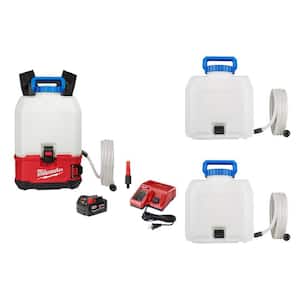M18 18-Volt 4 Gal. Lithium-Ion Cordless Switch Tank Backpack Water Supply Kit with Battery, Charger & (3)Tank Assemblies