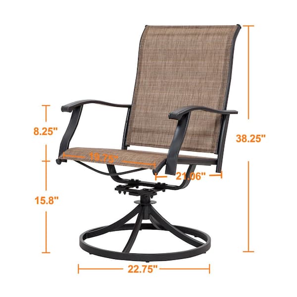 Riverland rocking metal outdoor patio dining chair hotsell