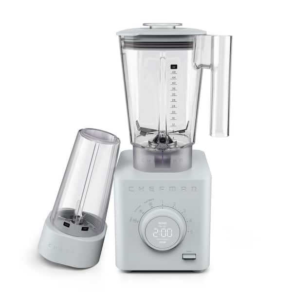 Chefman 48 oz. 6-Speed Concrete Countertop Blender with 20 oz. Travel Jar