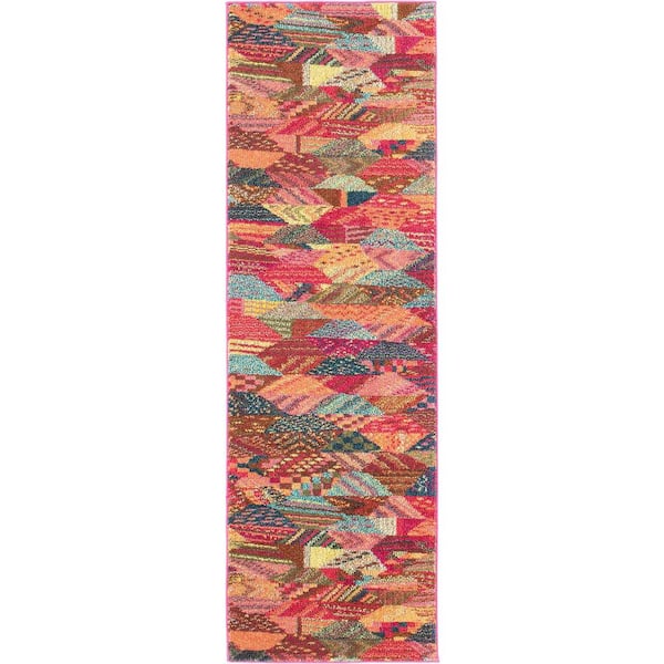 Unique Loom Sedona Rainier Multi 2' 2 x 6' 7 Runner Rug
