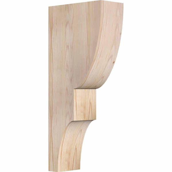 Ekena Millwork 5-1/2 in. x 12 in. x 28 in. Douglas Fir Ridgewood Smooth Corbel