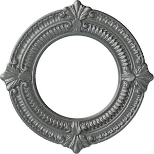 5/8 in. x 11-1/8 in. x 11-1/8 in. Polyurethane Benson Ceiling Medallion, Platinum