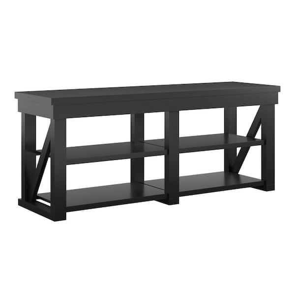 Ameriwood Home Carlyle 60 in. Black TV Stand for TVs up to 60 in.