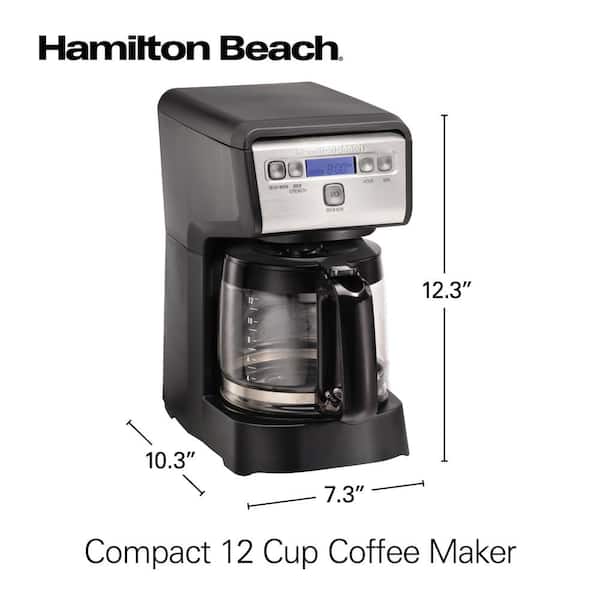 Hamilton Beach Hamilton Beach FlexBrew two way coffee maker 12-Cup  Black/Stainless Steel Residential Drip Coffee Maker at