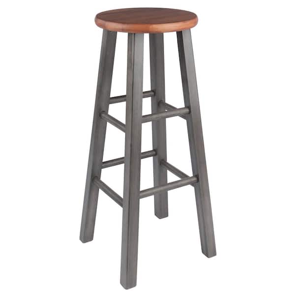 Winsome Wood Ivy 29 In Rustic Teak And, Reclaimed Bar Stools Ireland