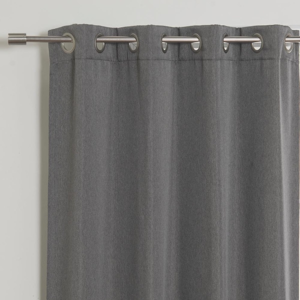 Best Home Fashion Dark Gray Faux Linen, Dark Gray Curtains