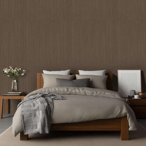 Urban Bamboo Tawny Brown 16 in. x 48 in., Matte Ceramic Wall Tile (15.51 sq. ft./Case)