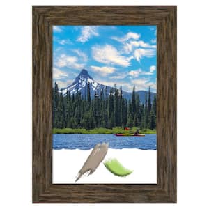 Fencepost Brown Wood Picture Frame Opening Size 20 x 30 in.