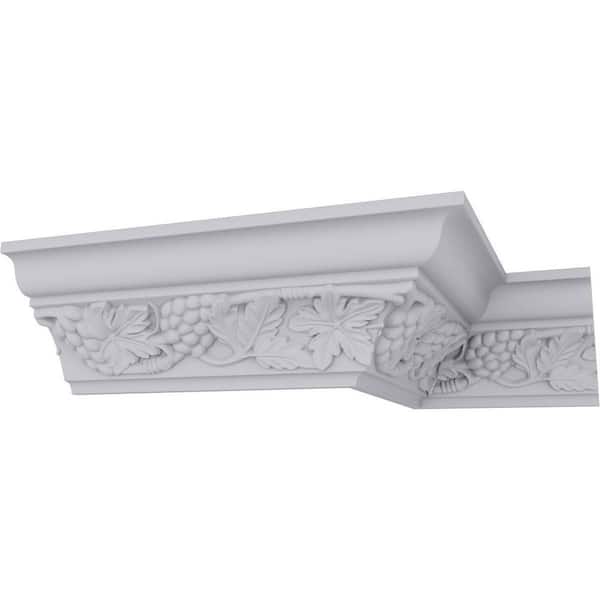 Ekena Millwork SAMPLE - 3-7/8 in. x 12 in. x 3-7/8 in. Polyurethane Grape Bunch Crown Moulding