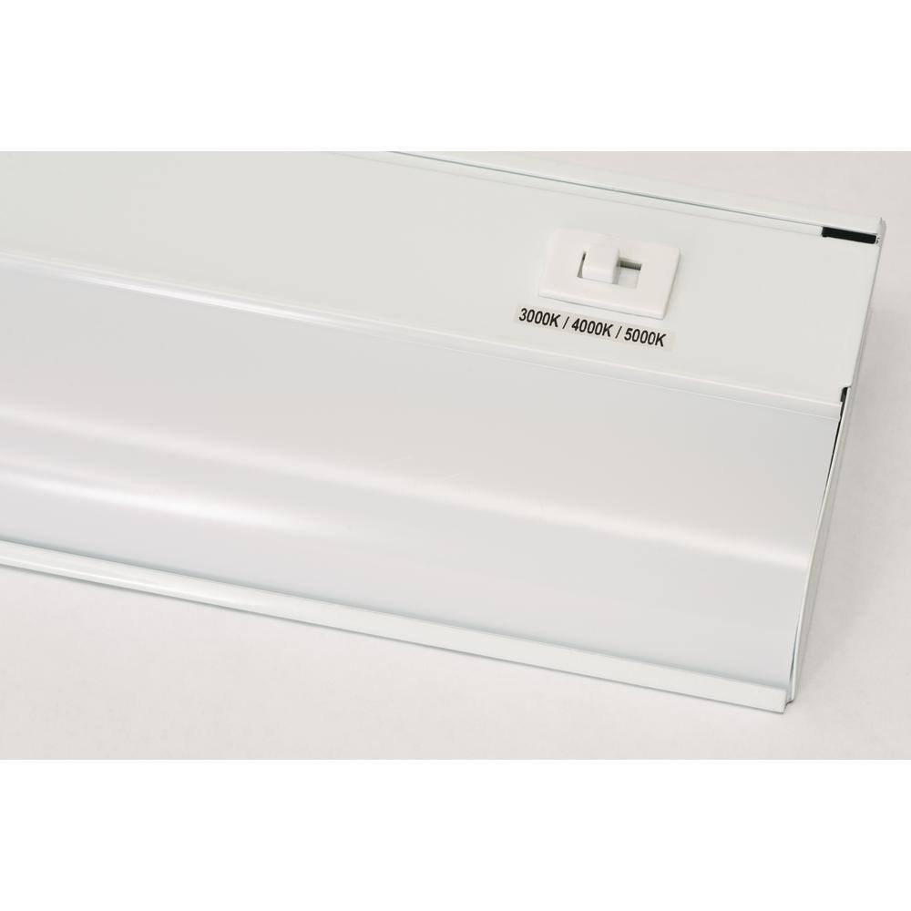 White 24'' LED Under Cabinet Strip Light with Steel Frame