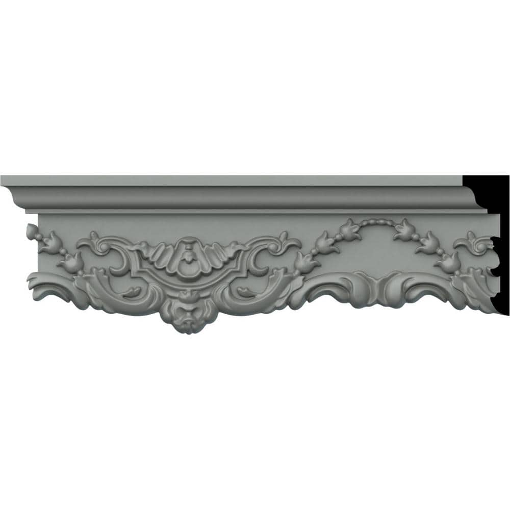 Ekena Millwork Emery 4.25'' H x 94.5'' W x 1.25'' D Urethane Chair Rail