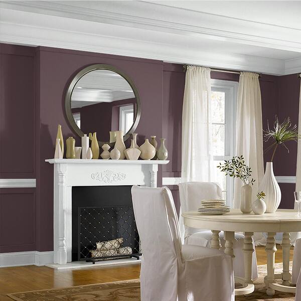 BEHR PREMIUM PLUS 8 oz. Home Decorators Collection #HDC-CL-07 Dark Berry  Flat Interior/Exterior Paint & Primer Color Sample B310316 - The Home Depot