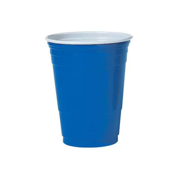 SOLO Plastic Party Cold Drink Cups, 16 oz., Blue, 1000 Per Case