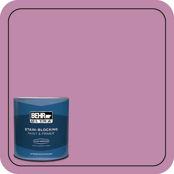 BEHR ULTRA 1 qt. #M120-5 Rosy Extra Durable Satin Enamel Interior Paint & Primer