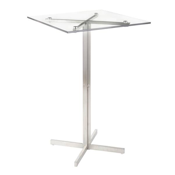 rectangular glass bar table