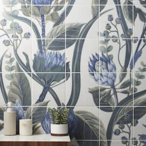 Angela Harris Native Protea 7.87 in. x 7.87 in. Matte Porcelain Floor and Wall Mural Tile (15.49 sq. ft./Case)