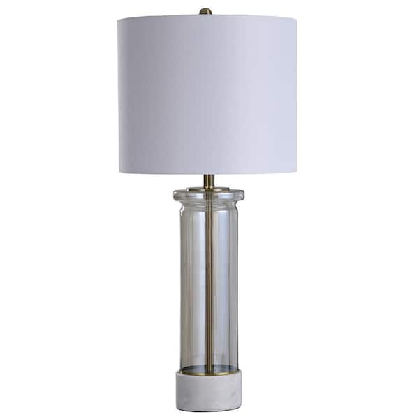 Glass Pillar Table Lamp, Ralph Lauren Table Lamp Shades Uk