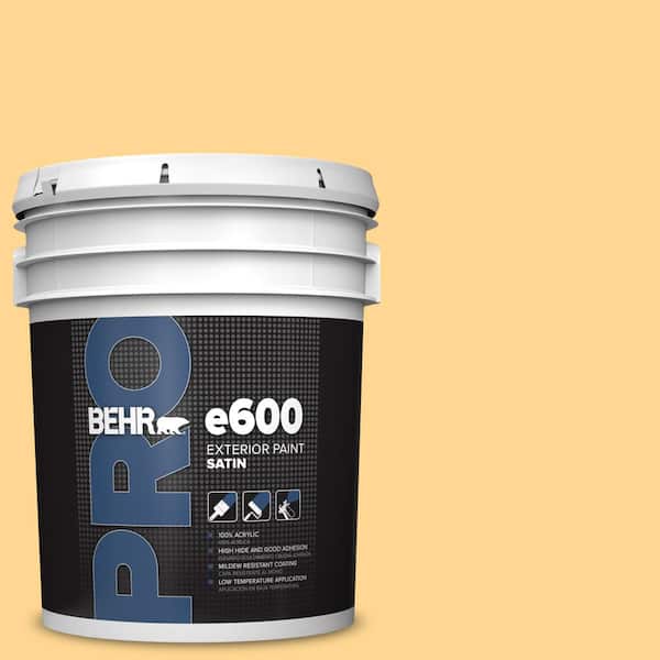 BEHR PRO 5 gal. #310B-4 Cornmeal Satin Exterior Paint