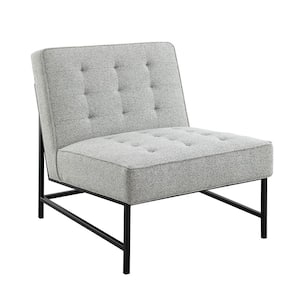 Vanderbuilt Ivory Tufted Fabric Accent Chair