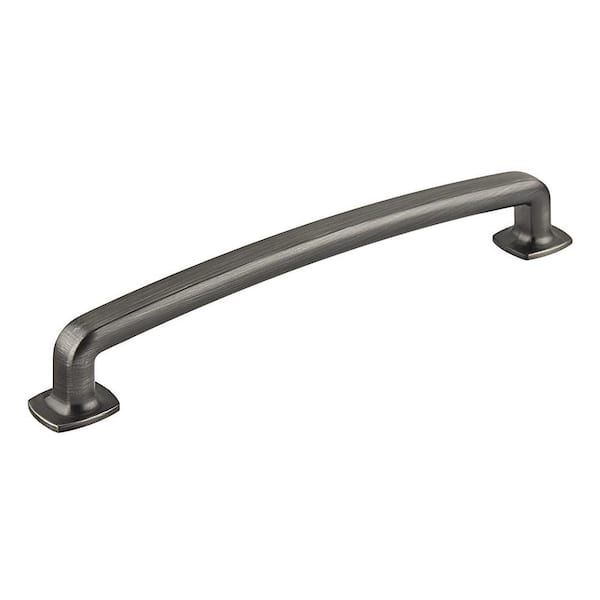 Richelieu Hardware Terrebonne Collection 6 5/16 in. (160 mm) Antique Nickel Transitional Cabinet Bar Pull