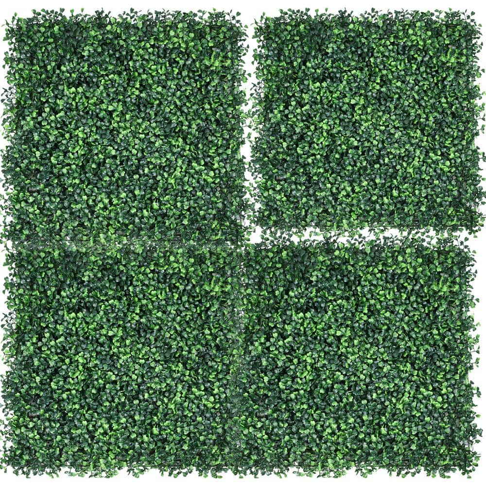 20 in. H x 20 in. W Artificial Boxwood Panels Weather Protection Greenery W