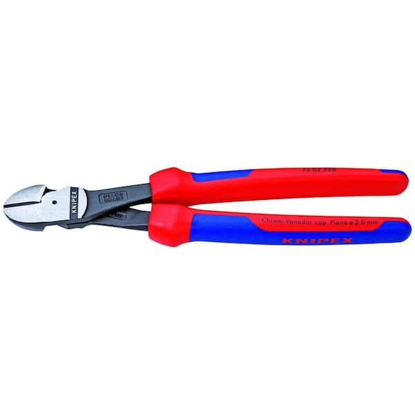 KNIPEX 10 in. High Leverage Diagonal Cutters with Comfort Grip