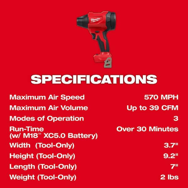Milwaukee M18 18V Lithium-Ion 570 MPH Brushless Cordless Precision