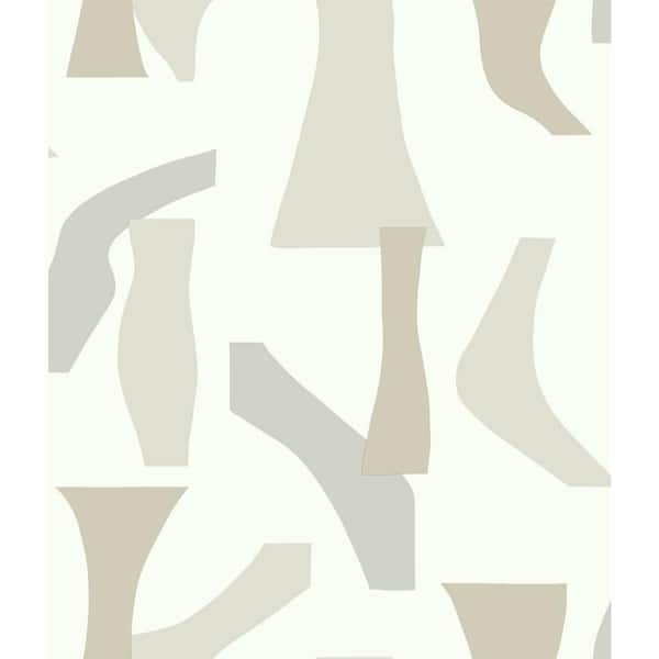 York Wallcoverings Modernist Neutral Paper Peelable Roll (Covers 34.17 sq. ft.)
