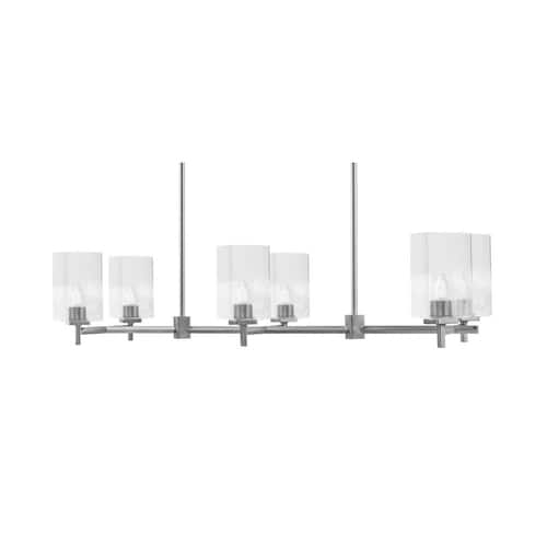 Bridgewater Light Graphite Linear Chandelier for Kitchen Island