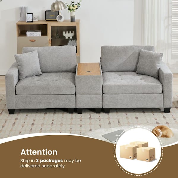 小物 HYEON ted stole / gray Amazon.com: Hydeline Elm Top Grain Leather Sectional with