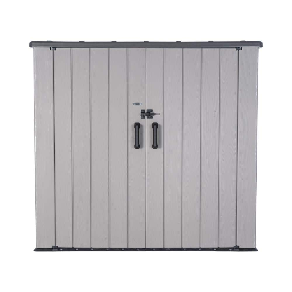 UPC 081483834214 product image for 6 ft. W x 3.5 ft. D Resin Utility Shed with Double Door (19.5 sq. ft.) | upcitemdb.com