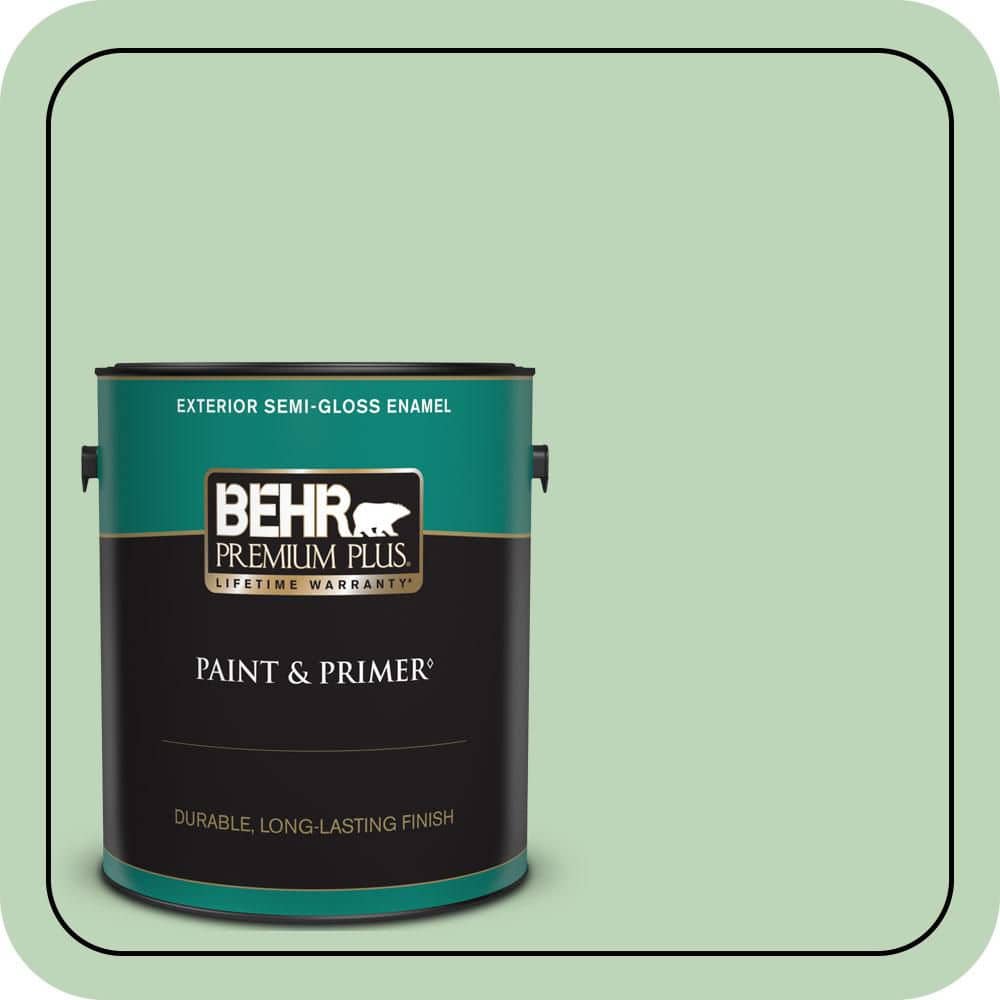 1 gal. #M400-3 Bok Choy Semi-Gloss Enamel Exterior Paint & Primer price history on PriceWatchPro
