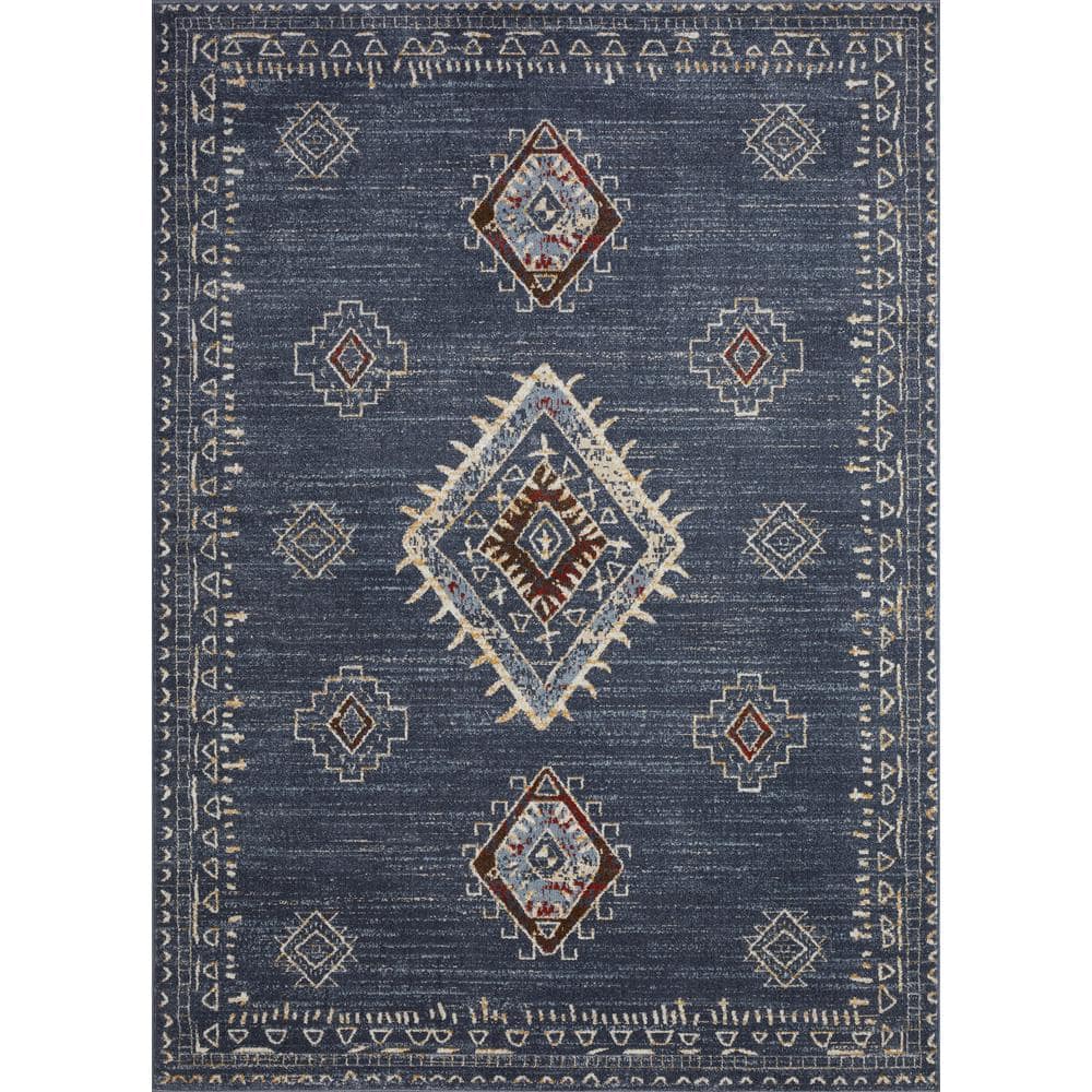 Alsbrooke Temarnie Blue 9 ft. 10 in. x 12 ft. 10 in. Oriental Polypropylene Area Rug price history on PriceWatchPro