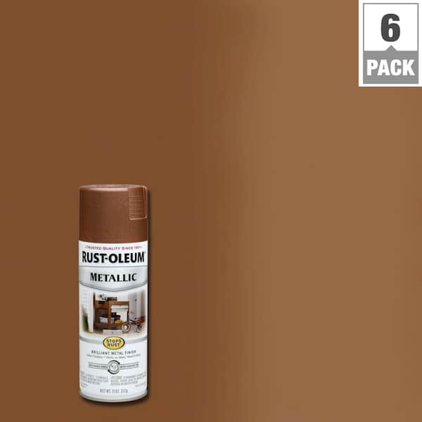 Rust-Oleum Stops Rust 11 oz. Vintage Metallic Copper Protective Spray Paint (6-Pack)