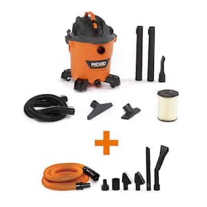 12 Gallon 5.0 Peak HP NXT Wet/Dry Shop Vacuum with Filter, Locking Hose, Accessories and Premium Car Cleaning Kit