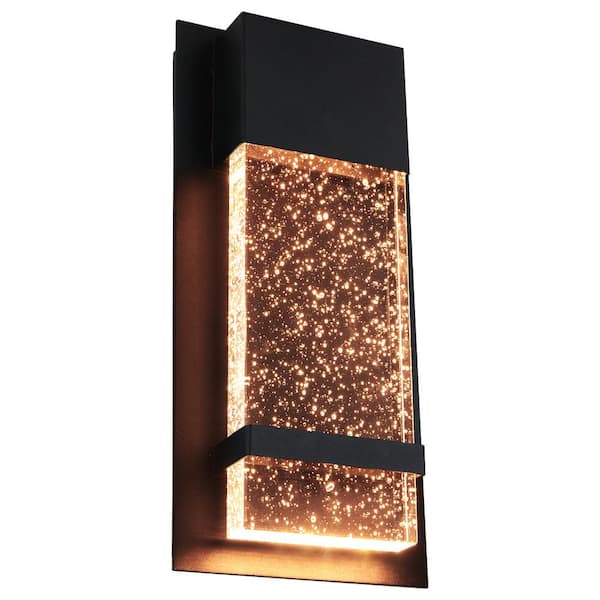 Sunlite 1 Light 6 5 In Wide Black Led, Indoor Wall Light Fixtures Home Depot
