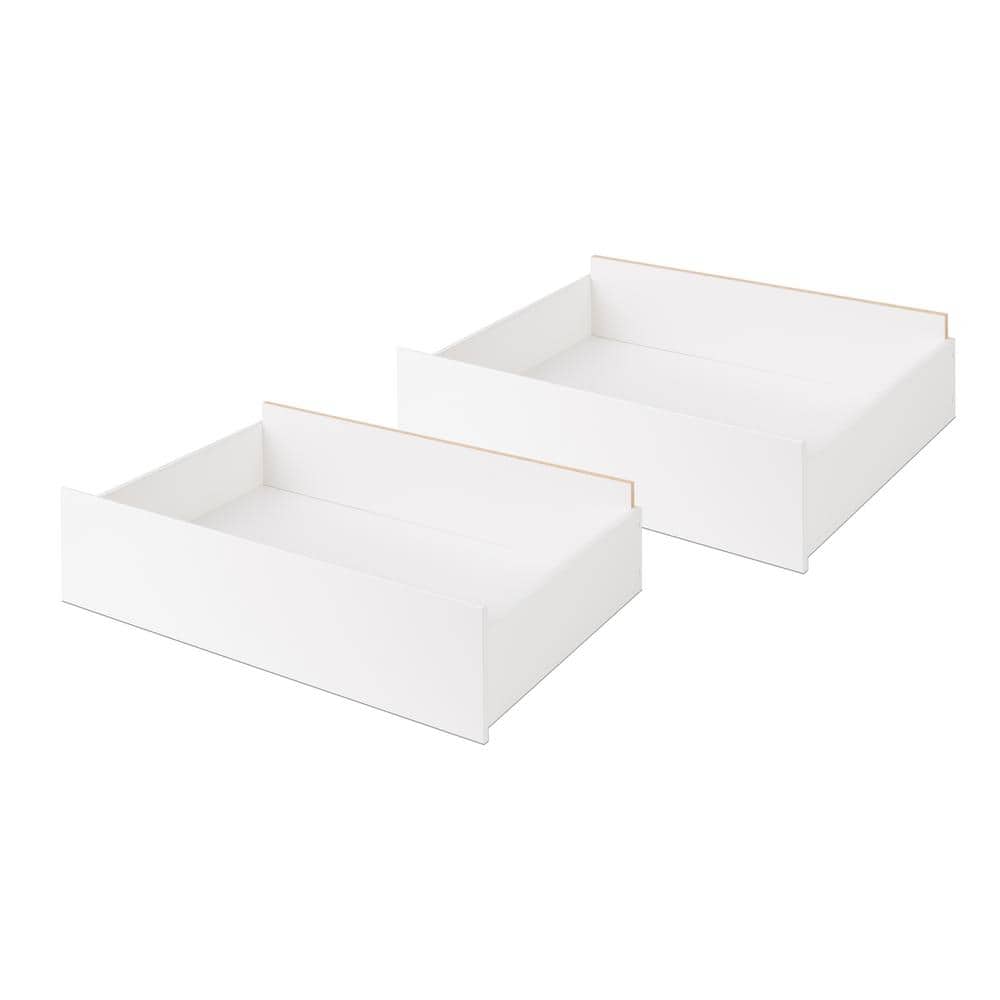 Okuna Outpost White Shelf Drawer Liners for Kitchen (17.7 x 59 in, 2 P