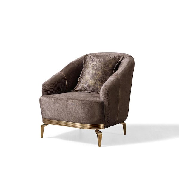 Ottomanson Dynasty Collection Brown Armchair