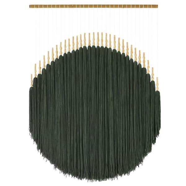 Unbranded Green 55 in. x 39 in. Cotton Bohemian Tapestry